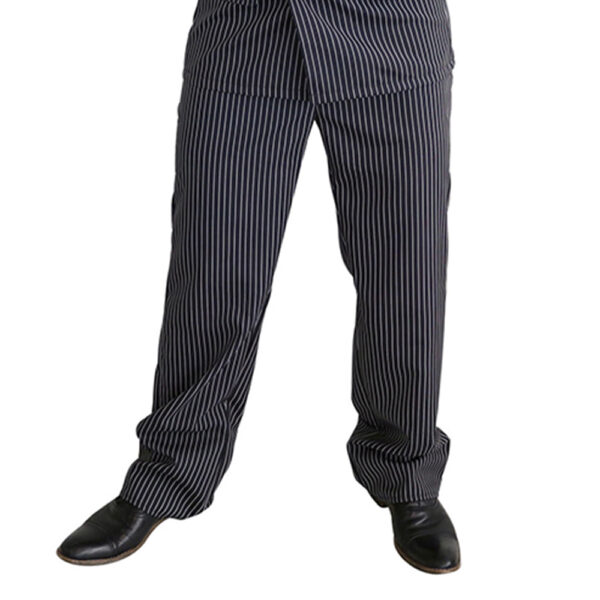 1920's Black Pinstripe Gangster Suit Men's Costume - Sizes: M, L, XL - Image 4