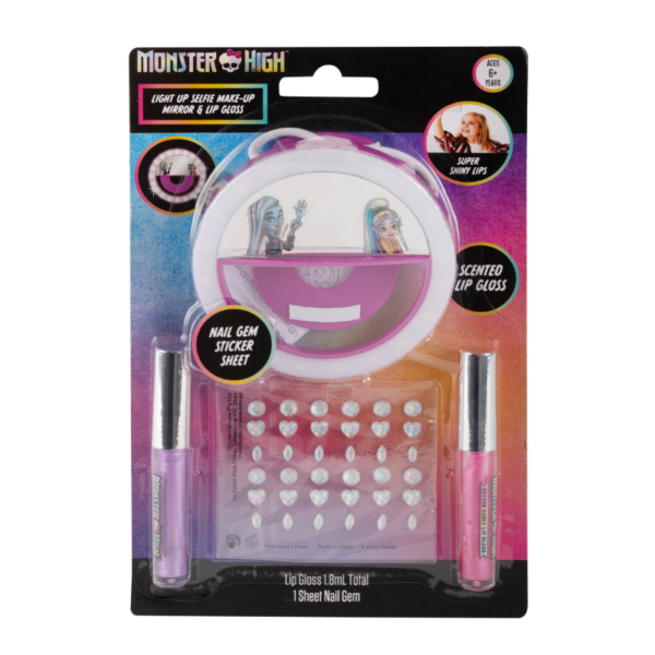 MONSTER HIGH LIGHT UP SELFIE MAKE-UP MIRROR & LIP GLOSS - Image 2