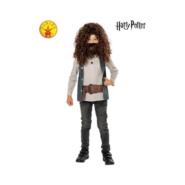 HAGRID COSTUME LICENSED HARRY POTTER BOOK WEEK FANCY DRESS, BOYS 9-10y