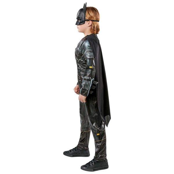 THE BATMAN DELUXE LENTICULAR BOYS SUPER HERO COSTUME WITH CAPE & MASK 6-8y - Image 4