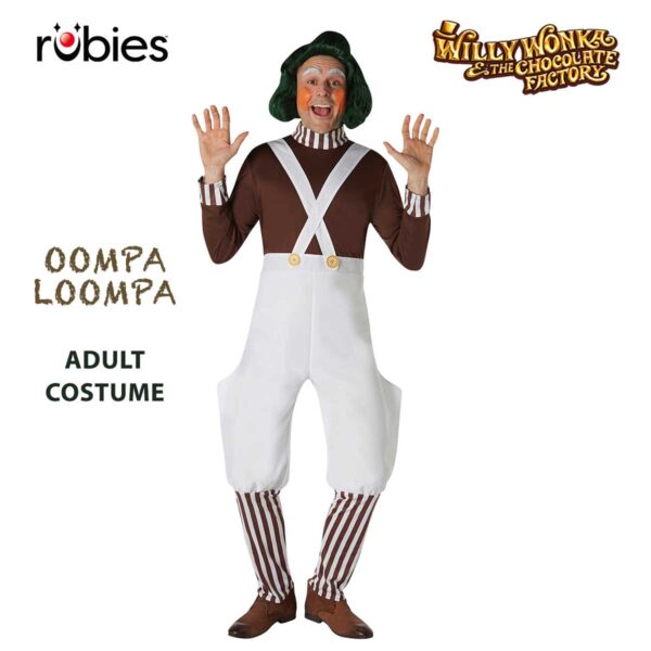 LICENSED OOMPA LOOMPA WILLY WONKA & THE CHOCOLATE FACTORY ADULT BOOK WEEK COSTUME