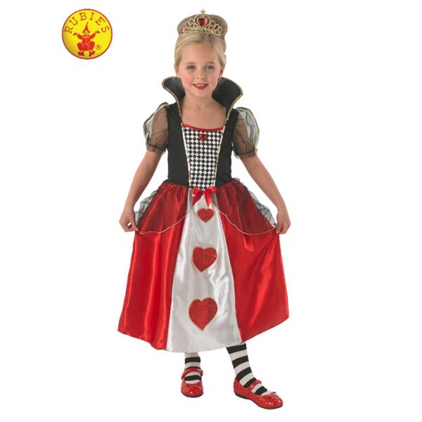 Queen of Hearts Kids Fancy Dress Costume 7-8y