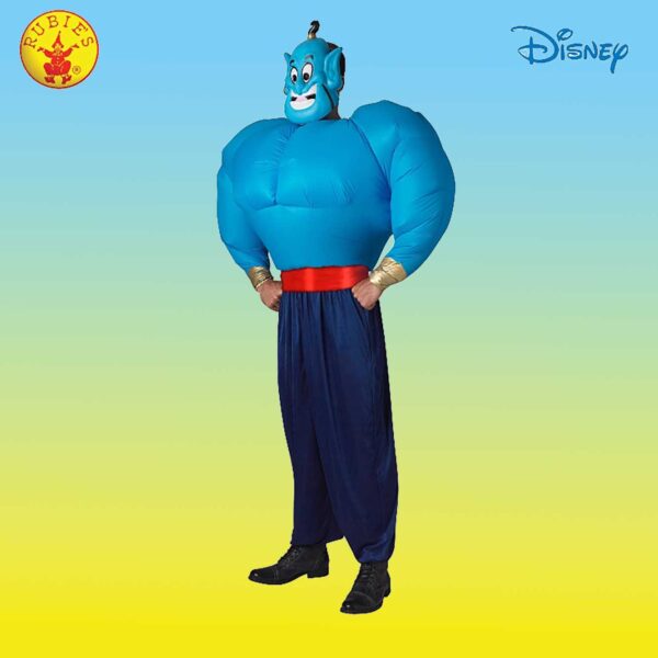 Genie Inflatable Costume for Adults - Licensed Disney Aladdin - Image 3