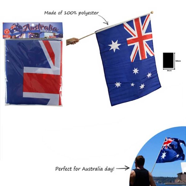 Aussie Flag Decoration Australia Day Celebrations 108 x 54cm Pk 1