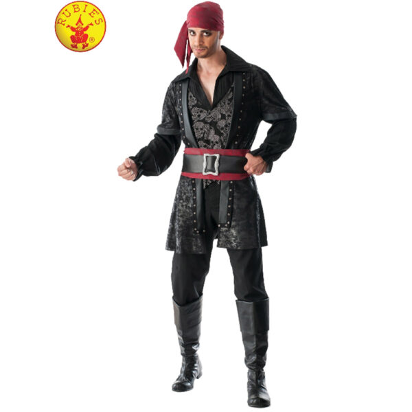 Black Beard Men's Pirate Costume - Size Adult Std