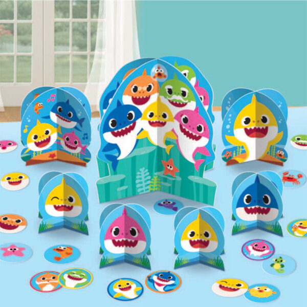 Pinkfong Baby Shark Kids Party Supples - Table Decoration Centrepiece Kit - Image 3