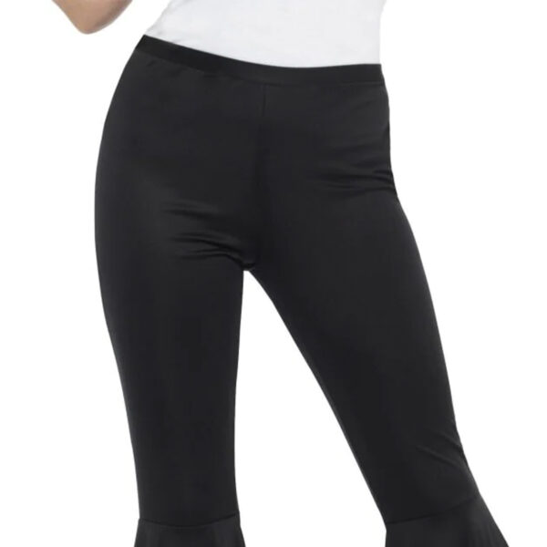 Black 60's 70's Party Flared Women's Costume Pants - Image 3