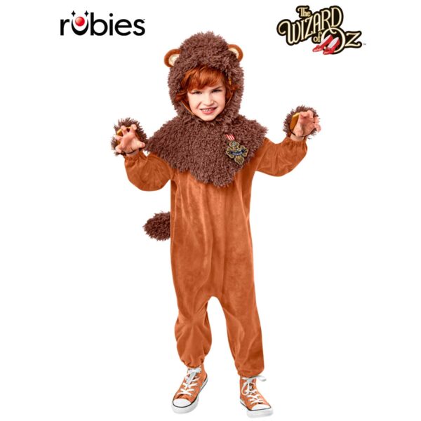 THE WIZARD OF OZ COWARDLY LION DELUXE COSTUME, CHILD S: Small (3-4y) / Medium (5-7y)