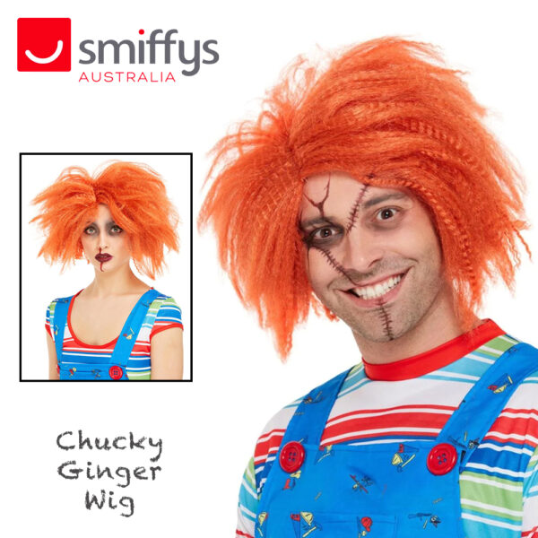 Chucky - Adult Licensed Halloween Costume Accessory - Ginger Wig - Image 4