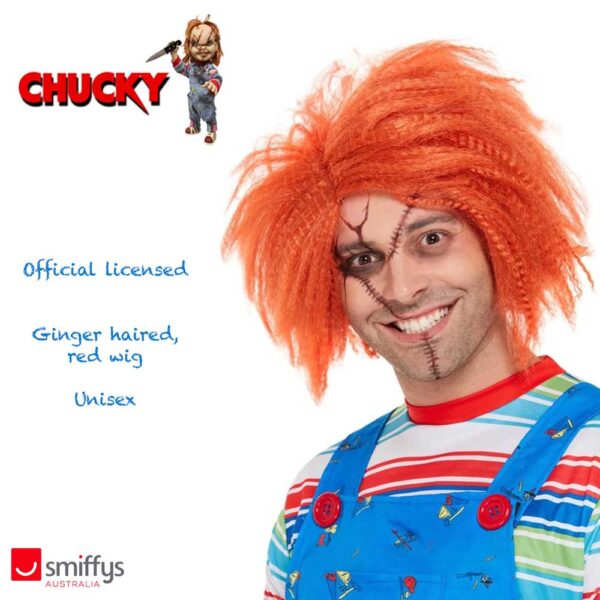 Chucky - Adult Licensed Halloween Costume Accessory - Ginger Wig