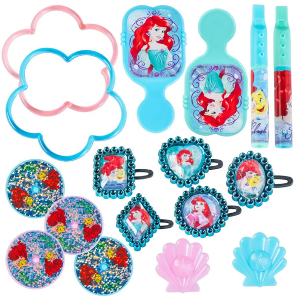 Disney Ariel Dream Big Birthday Party Supplies - Kids Favour Pack - 48pcs + Bonus Loot Bags - Image 3