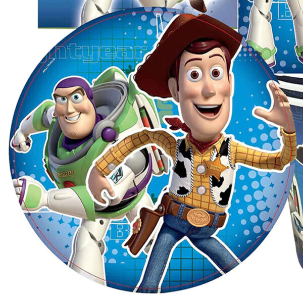 Disney Toy Story 3 Birthday Party Supplies - Kids Tableware Kit - 40pcs Free Banner - Image 3