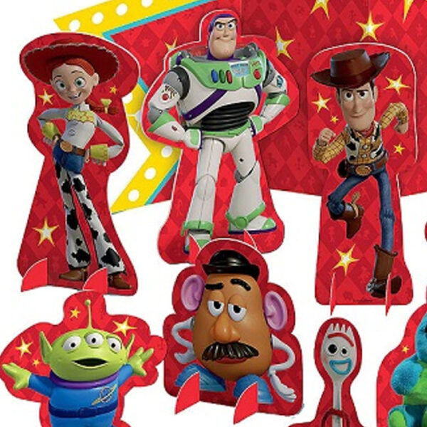 Disney Toy Story 4 Kids Birthday Party Supplies - Table Decorating Kit - Image 2