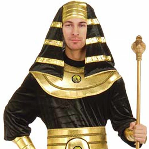 Egyptian King of the Nile Pharaoh Mens Adult Costume - Size(s): Std, L, XL - Image 2