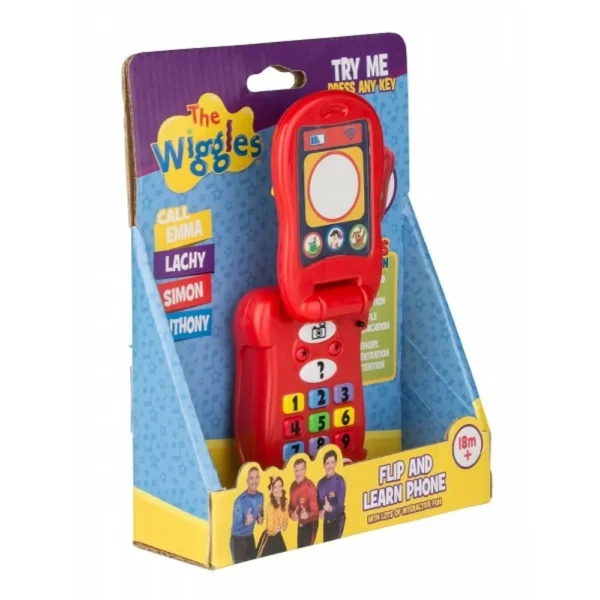 THE WIGGLES FLIP & LEARN PHONE CHILDS EDUCATIONAL TOY