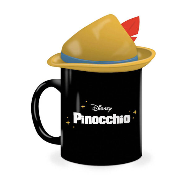 Disney Gifts - Hand-sculpted and painted Shaped Mug With Lid: Pinocchio - Image 2