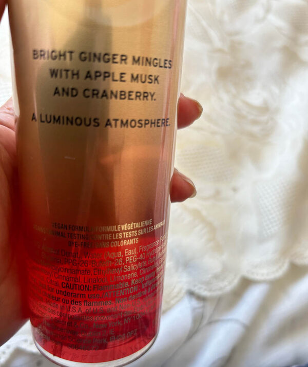 Victoria's Secret Ginger Apple Jewel Scented Body Mist Spray 250ml - Image 8