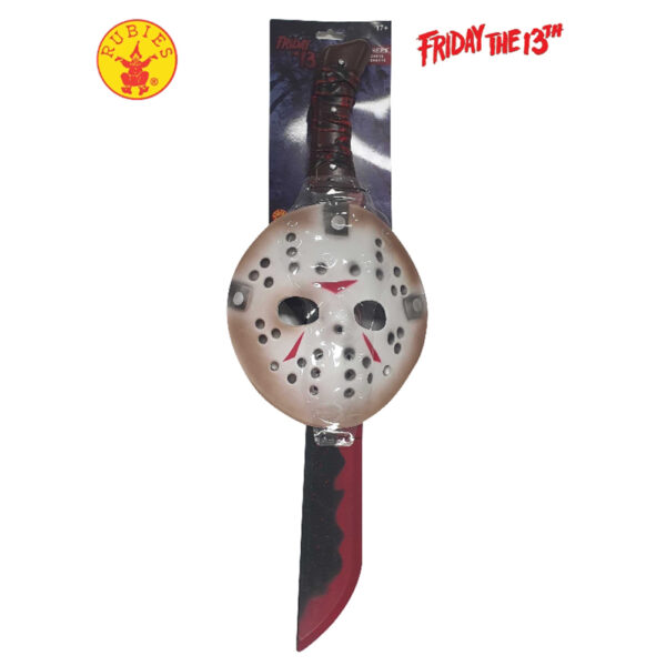 Jason Mask & Machete Set Halloween Costume Accessory