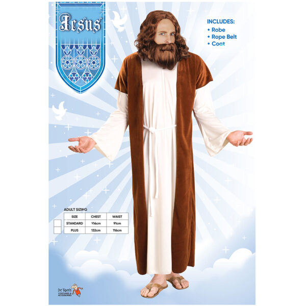 Jesus Christ Prophet Messiah Men's Biblical Costume Adult - Size: Std