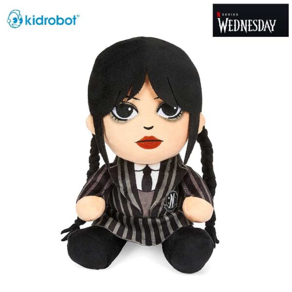 WEDNESDAY ADDAMS LICENSED KIDROBOT PLUSH PHUNNY DOLL 19 CMS