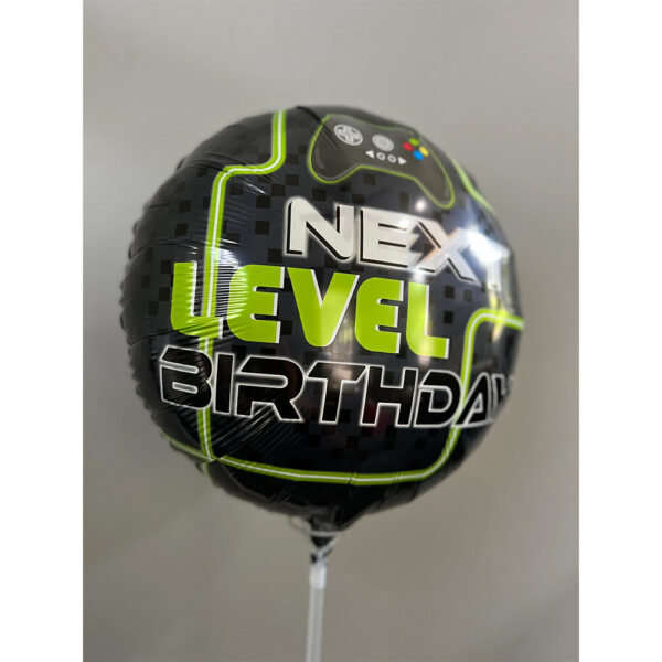 Level Up Gamer Kids Party Supplies - Foil Birthday Balloon 45cm - Image 4