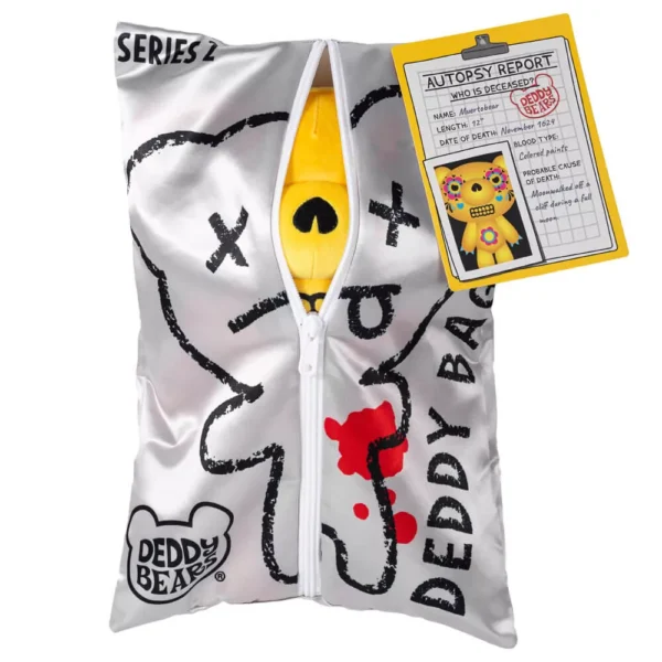 Plush Deddy Bear 30cm Plush In Body Bag with Autopsy Report Series 2 MUERTOBEAR - Image 5