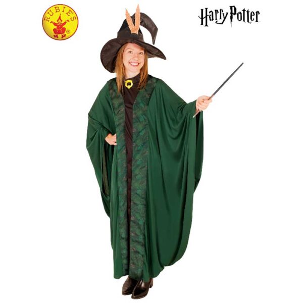 Professor McGonagall Minerva Harry Potter Adult Costume Robe & Hat