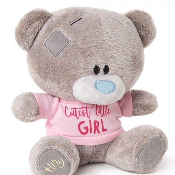 Me to You: Cutest Little Girl Tiny Tatty Teddy Plush Bear Toy - 15.5 cm