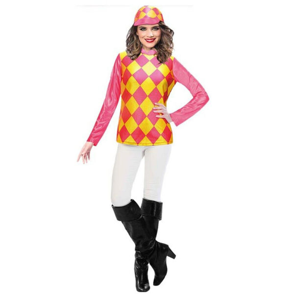 Melbourne Cup Carnival Jockey Womens Costume - Size:12 - 14 - Image 2