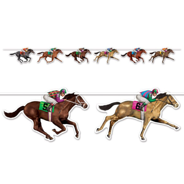 Melbourne Cup Horse Racing Party Supplies - String Streamer Banner - 182cm