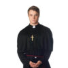 Mens Religious Costume Holy-er Than Thou Priest Holy Man S:M/L - Image 2