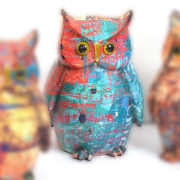 Money Box - Graffiti Owl Art Gift - 11.5cm - Image 3