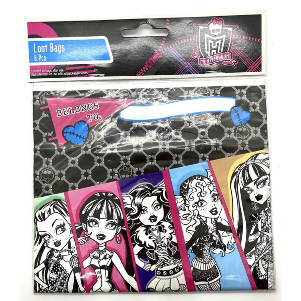 Monster High Loot Bags (8 count) Birthday Party Supplies - Image 3