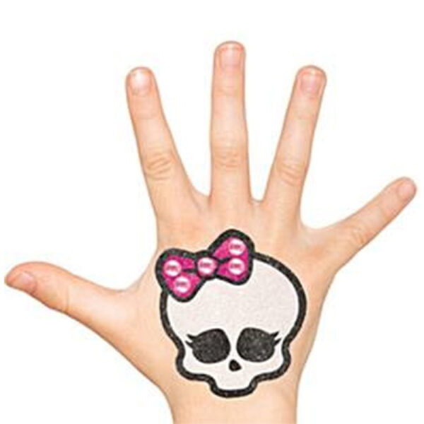 Monster High Birthday Party Supplies - Skullette Kids Body Sticker Jewellery