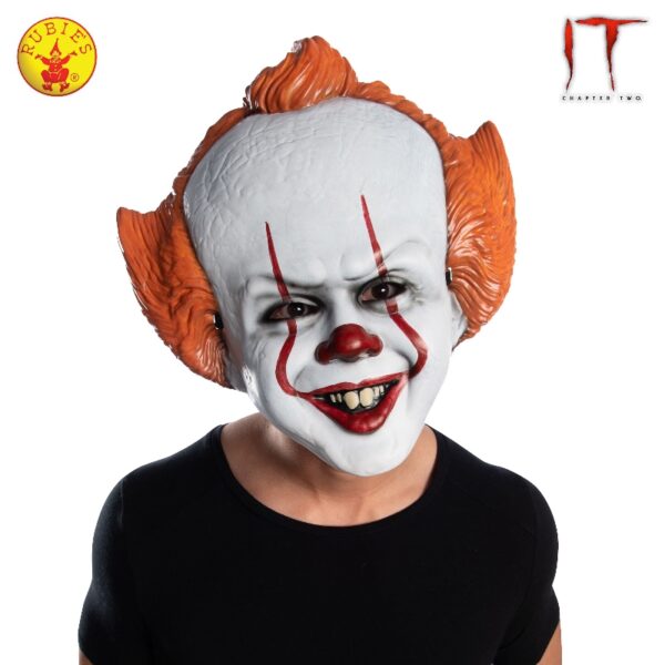 HALLOWEEN 'IT' CLOWN COSTUME ACCESSORY PENNYWISE MASK ADULT