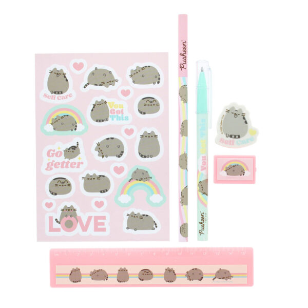 PUSHEEN THE CAT  SELF CARE CLUB: FRIENDSHIP SET 8 PC STATIONARY SET - Image 2