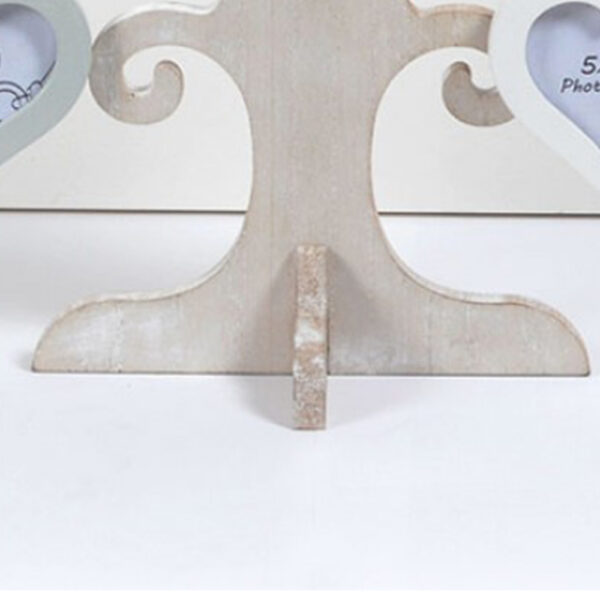 Photo Frames Tree of Life - Wooden Whitewash Heart You & Me Loved Ones Gift - 30cm - Image 4