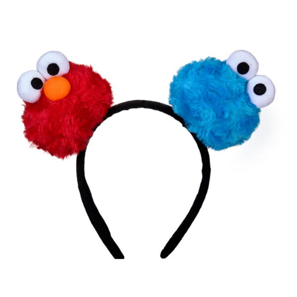 LICENSED SESAME STREET  HEADBAND FOR KIDS ELMO & COOKIE MONSTER