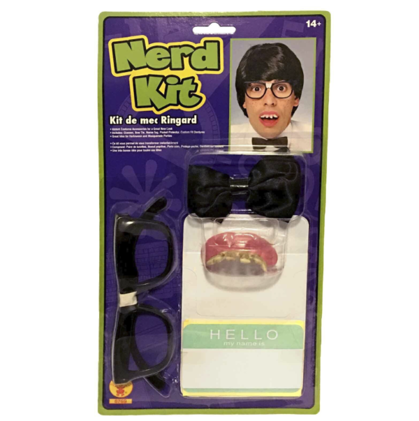 Nerd Costume Accessory Kit - Adult Fancy Dress (Austin Powers)