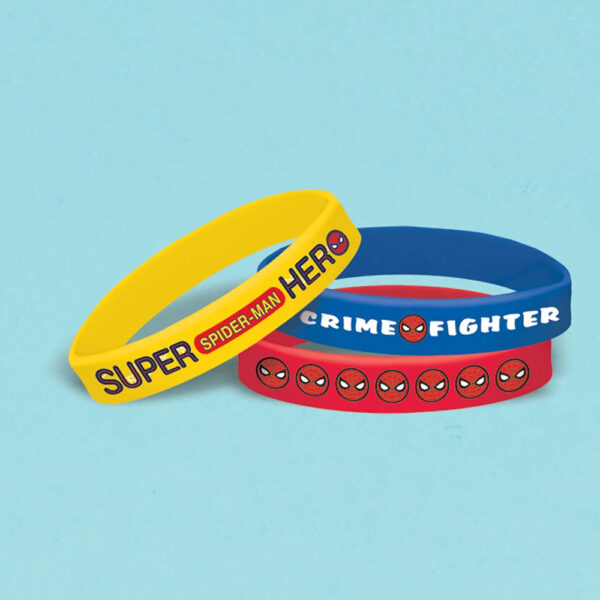 Spider-Man Kids Party Supplies - Rubber Bracelets (Pack of 6) - Image 2