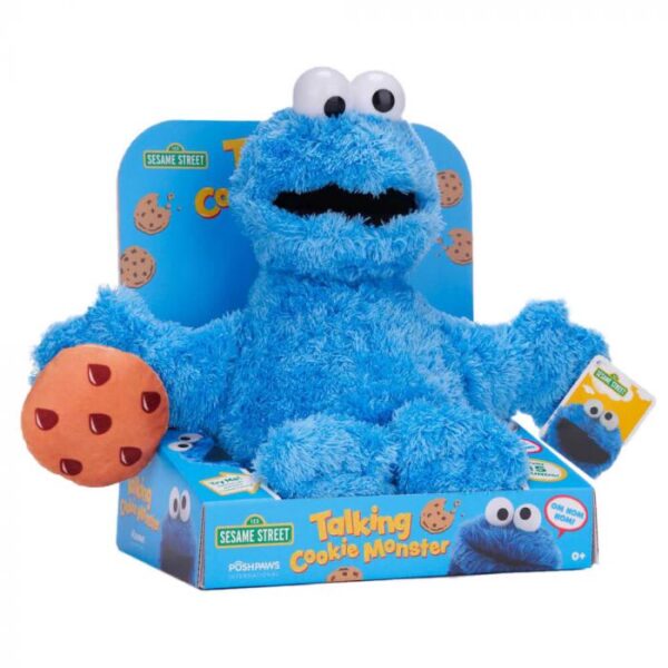 SESAME STREET TALKING COOKIE MONSTER PLUSH IN BOX - CHILD TOY GIFT