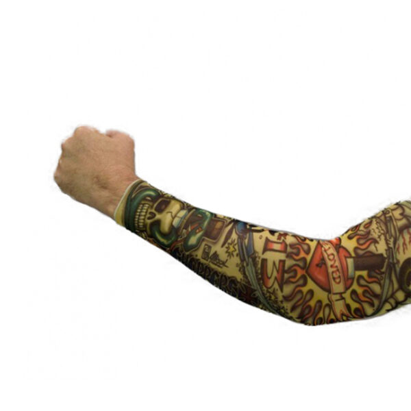 Tattoo Sleeve Men's Single Chopper Style Costume Accessory, Single Arm - Image 2