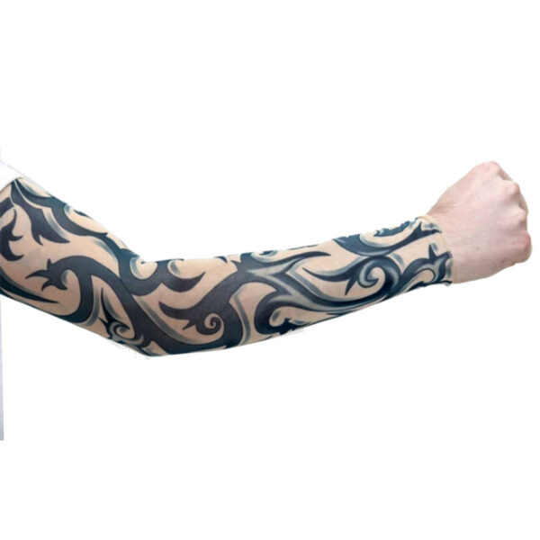 Tattoo Sleeve Men's Single Tribal Style Costume Accessory, Single Arm - Image 2