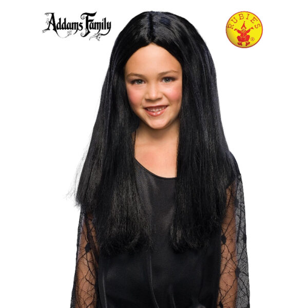 The Adams Family: Morticia Addams Wig Halloween Girl's Costume Accessory - Black