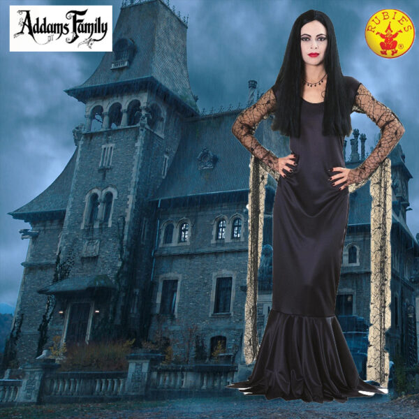 The Addams Family: Morticia Addams Women's Halloween Costume - Size M