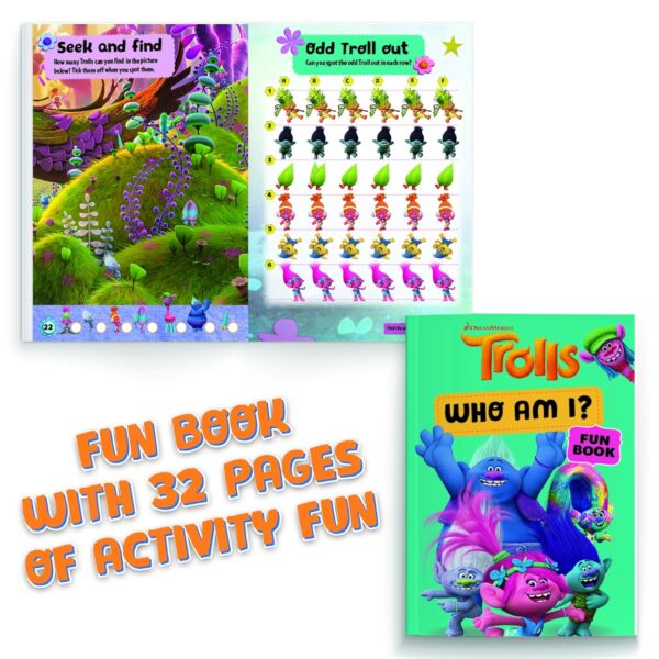 Dreamworks: Trolls - Who Am I? Kids Book with Tabletop Fun Card Games - Image 3