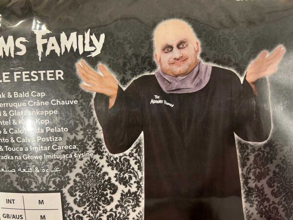 Mens Uncle Fester Nevermore Halloween The Addams Family Licensed Costume S: Std - Image 6