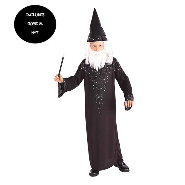 Wizard Boy / Sorcerer Robe & Hat - Child Book Week Costume -Child S/M/L - Image 2