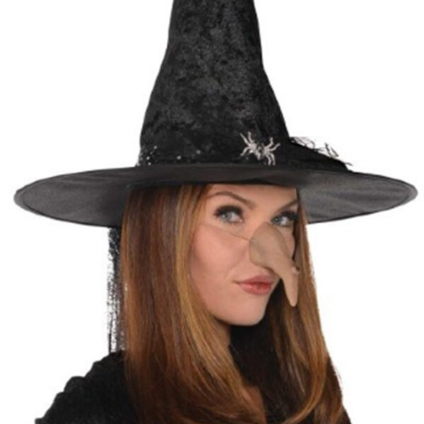 Witch Nose Women's Halloween Costume Accessory - Flesh Colour - Image 2