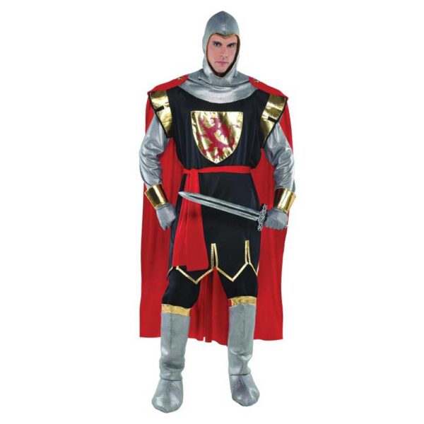 Brave Crusader Knight Adult Standard Fancy Dress Costume L-XL